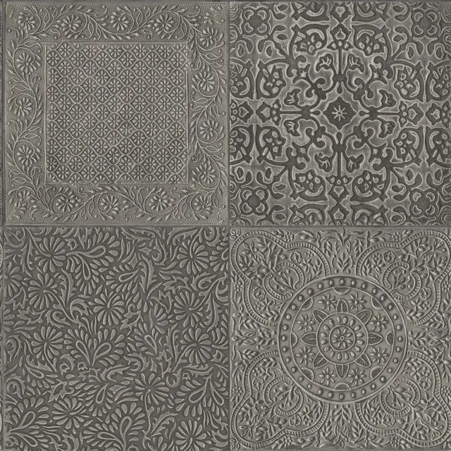 Cole&Son Bazaar Tapete Kacheloptik metallisch