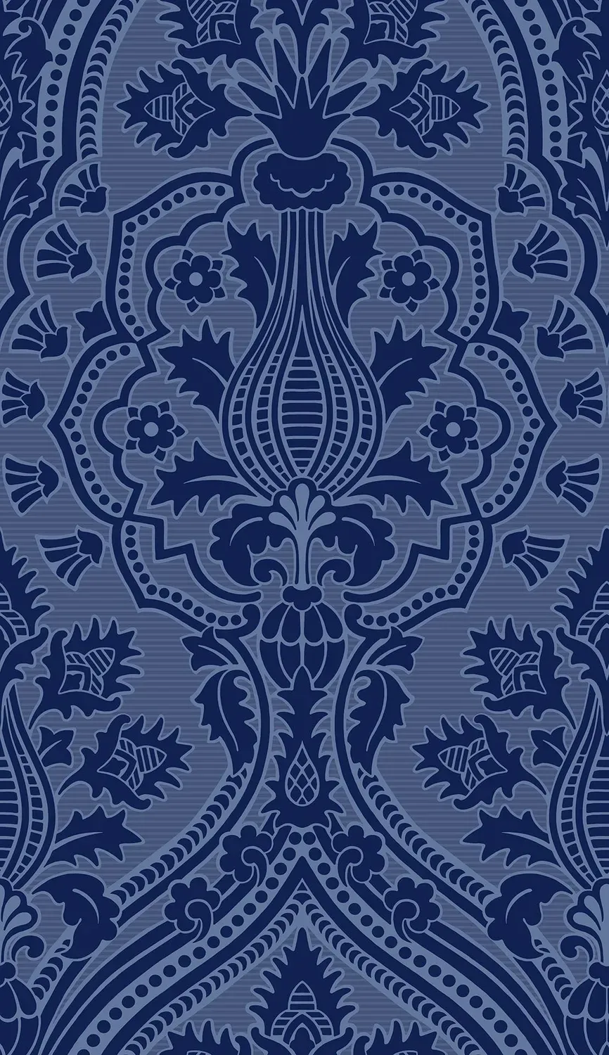Cole & Son Pugin Palace Flock Tapetenmuster Damast