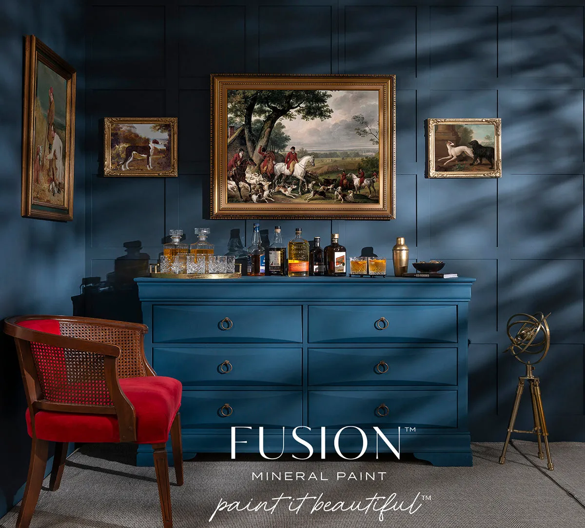 Fusion Weidenbank Möbelfarbe Marineblau