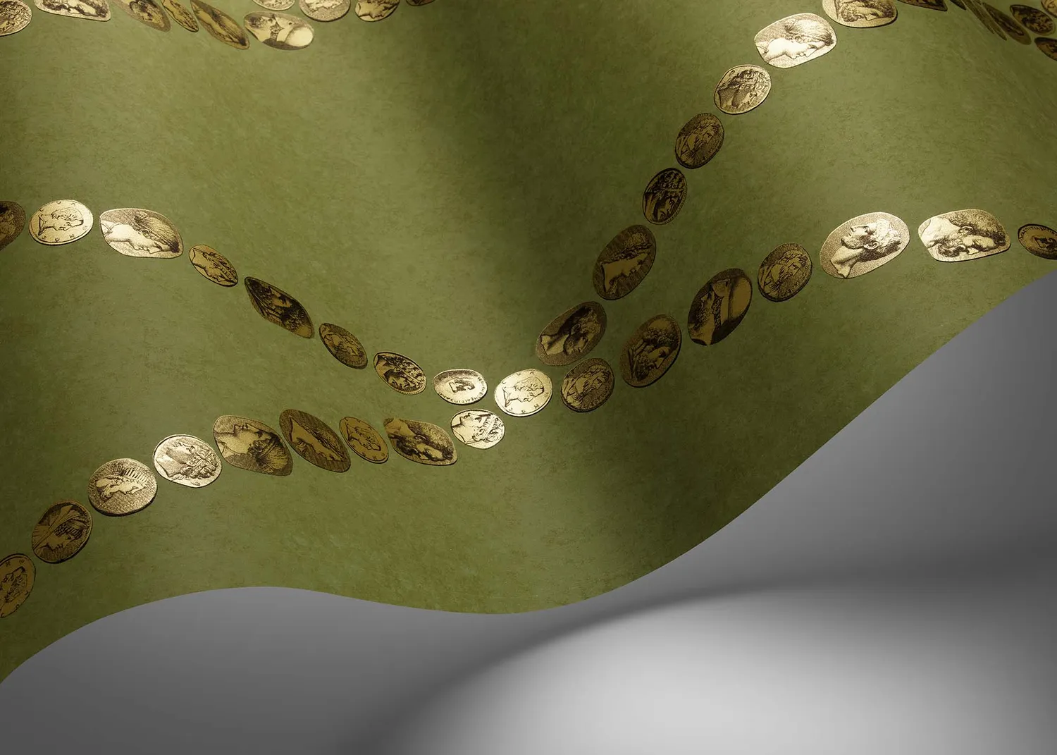 Cole & Son Fornasetti Cammei Tapetenmuster Kameen