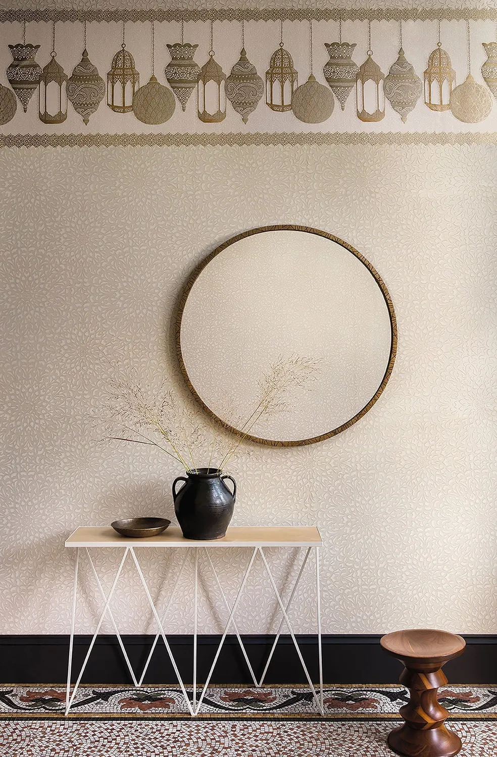 Cole & Son Fez Border Tapetenmuster metallisch