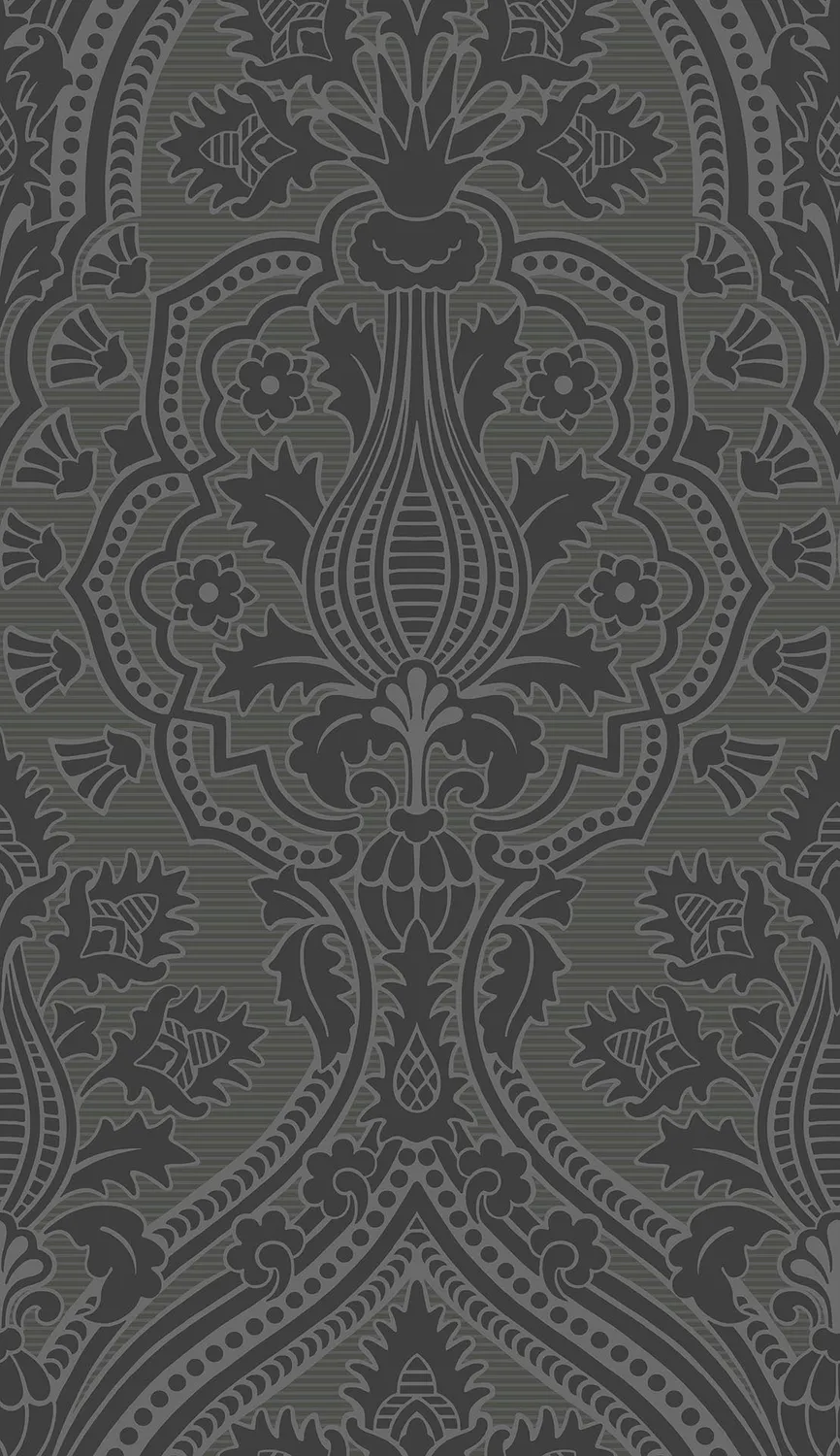 Cole & Son Pugin Palace Flock Tapetenmuster Damast