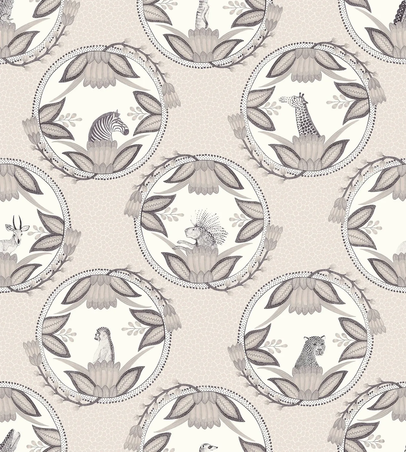 Cole&Son Ardmore Cameos Tapetenmuster Tierporträt