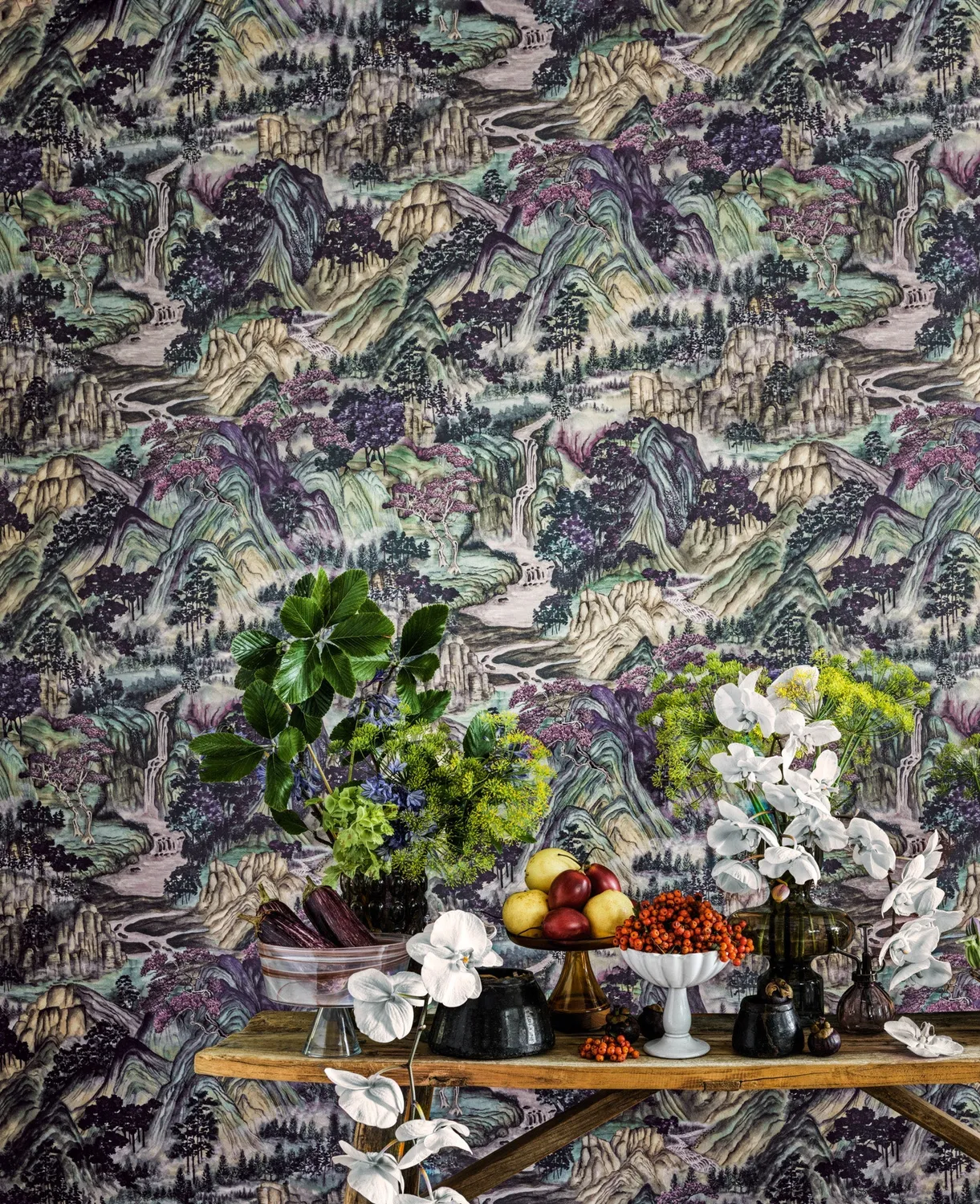 Cole & Son Mountainscape Tapetenmuster Berglandschaft