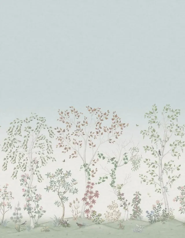 Cole & Son Seasonal Woods Sample Tapetenmuster Birkenwald