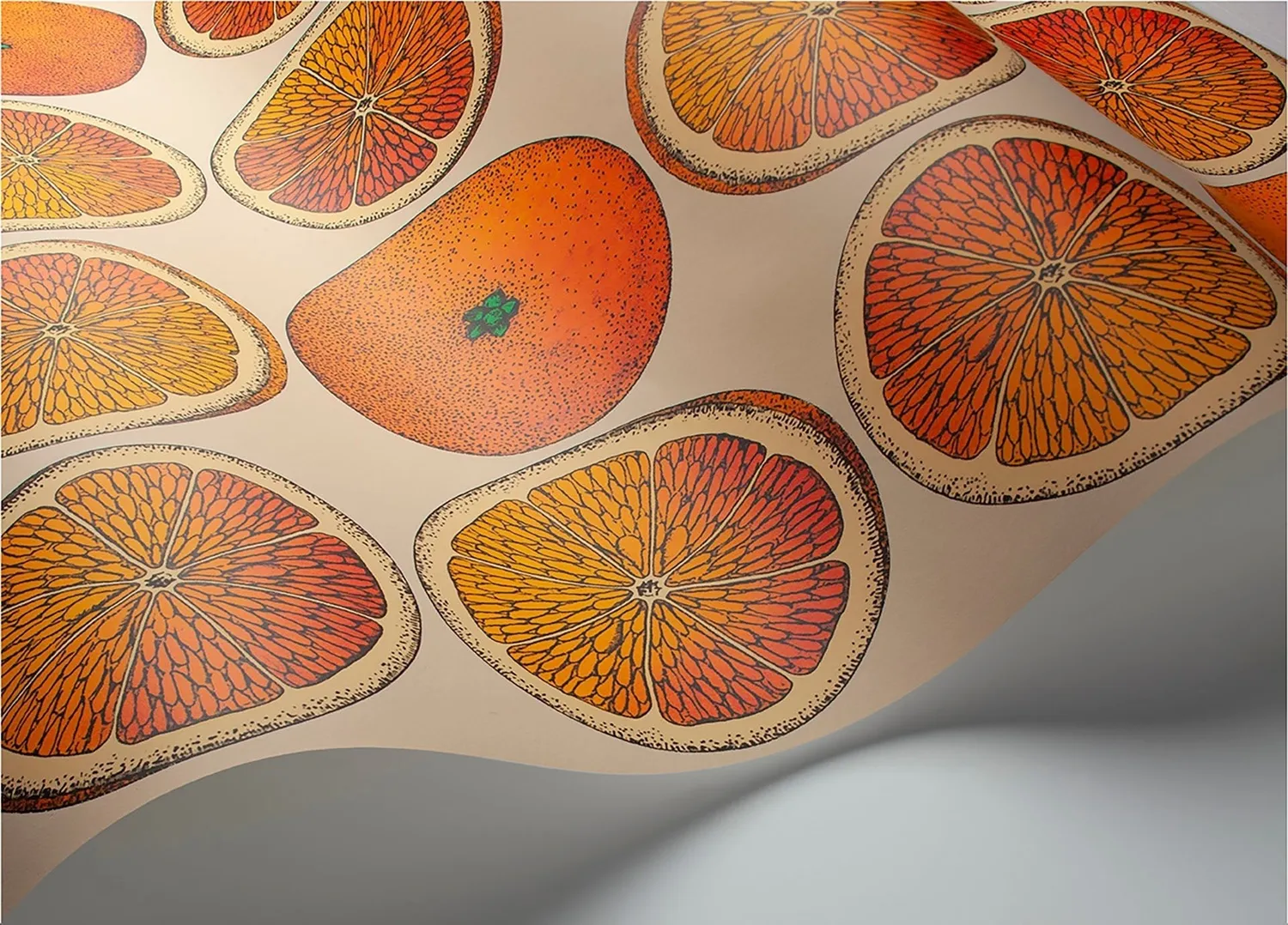 Cole & Son Arance Tapetenmuster Zitrus