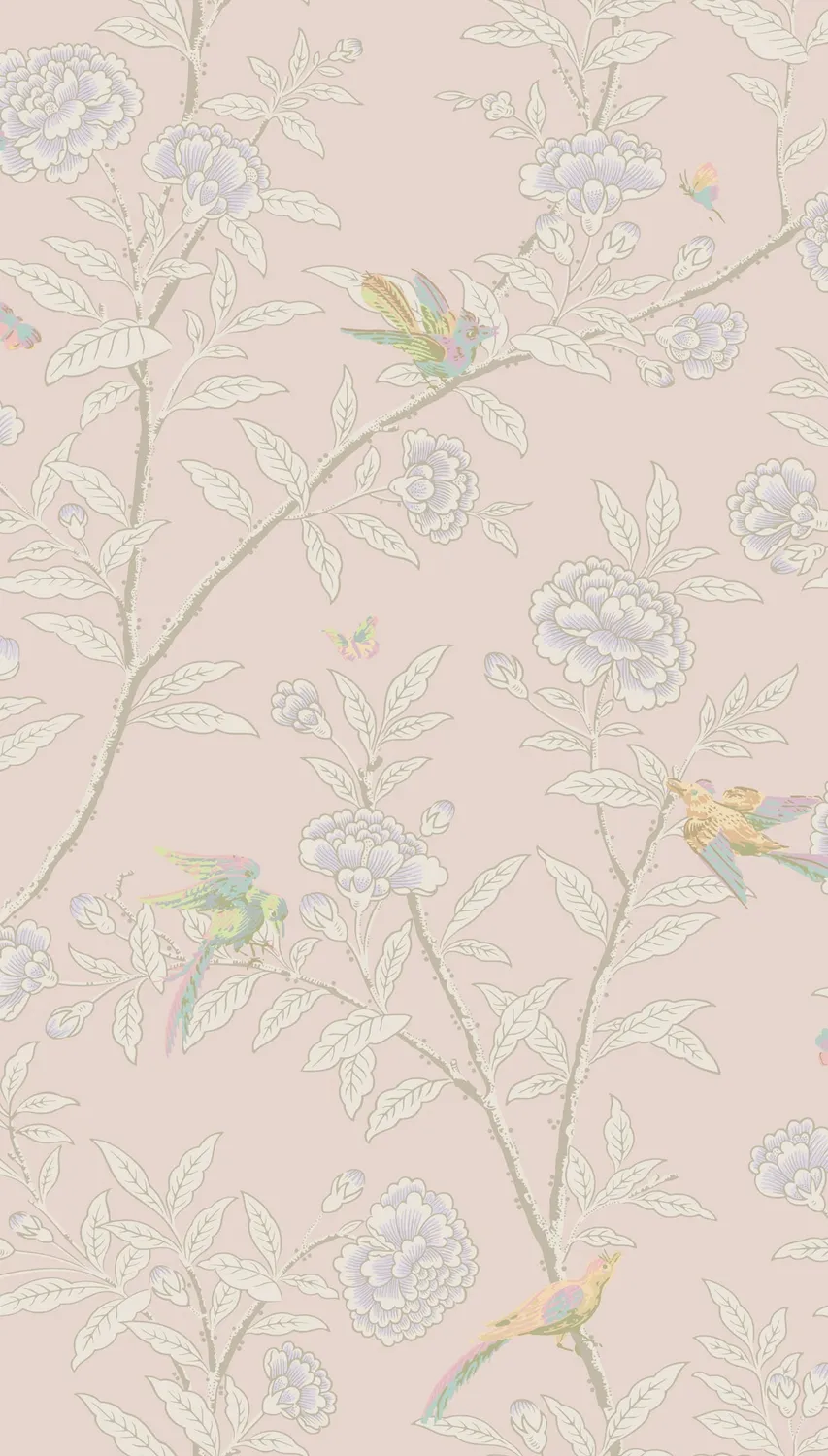 Cole&Son Roseberry with Birds Tapetenmuster