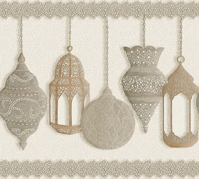 Cole & Son Fez Border Tapetenmuster metallisch