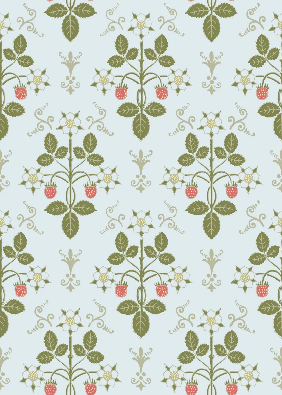 Cole & Son Strawberry Tapete Vlies Erdbeeren