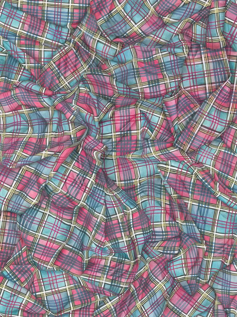 Cole&Son Draped Tartan Tapete – Stofffalten