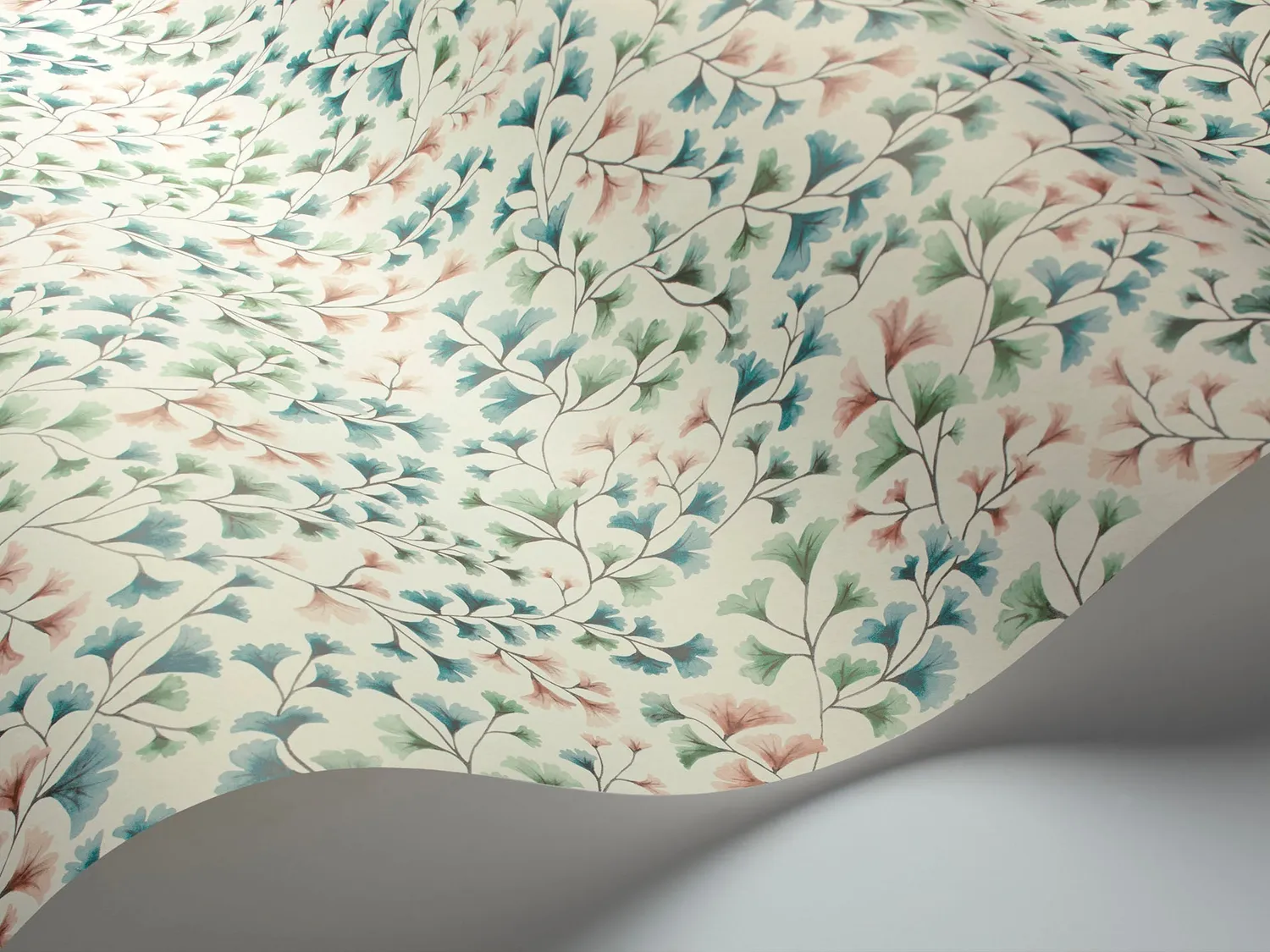 Cole & Son Maidenhair Tapete Ginkgo Aquarell