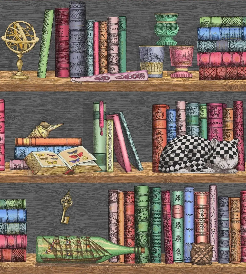 Cole & Son Fornasetti Libreria Tapetenmuster Bibliothek
