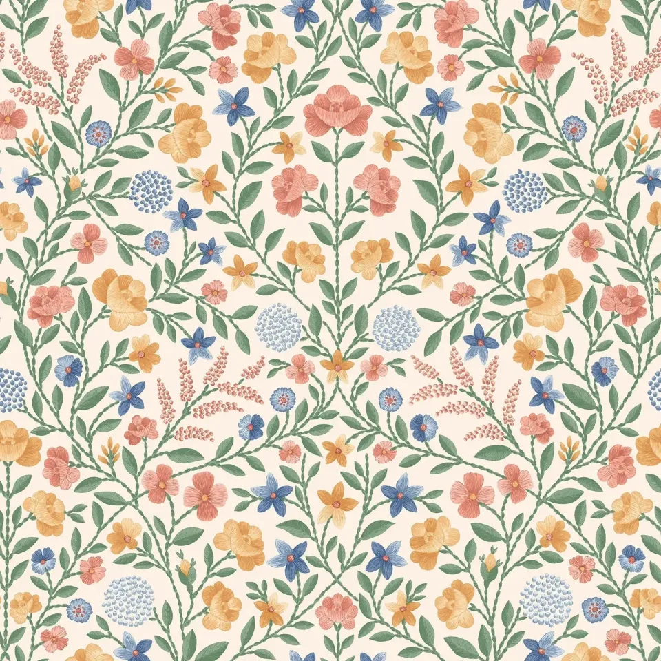 Cole&Son Court Embroidery Tapetenmuster – Stickerei