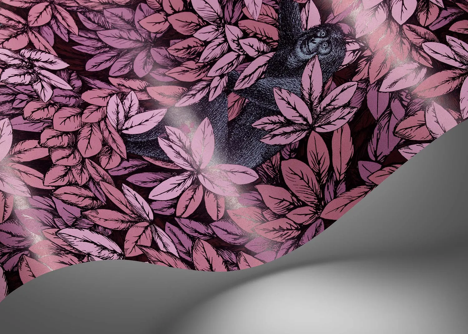 Cole & Son Foglie e Scimmie Tapete Affenmotiv