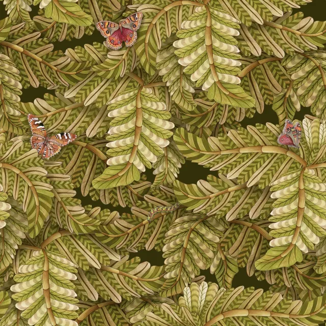Cole&Son Acacia Canopy Tapete Schmetterling