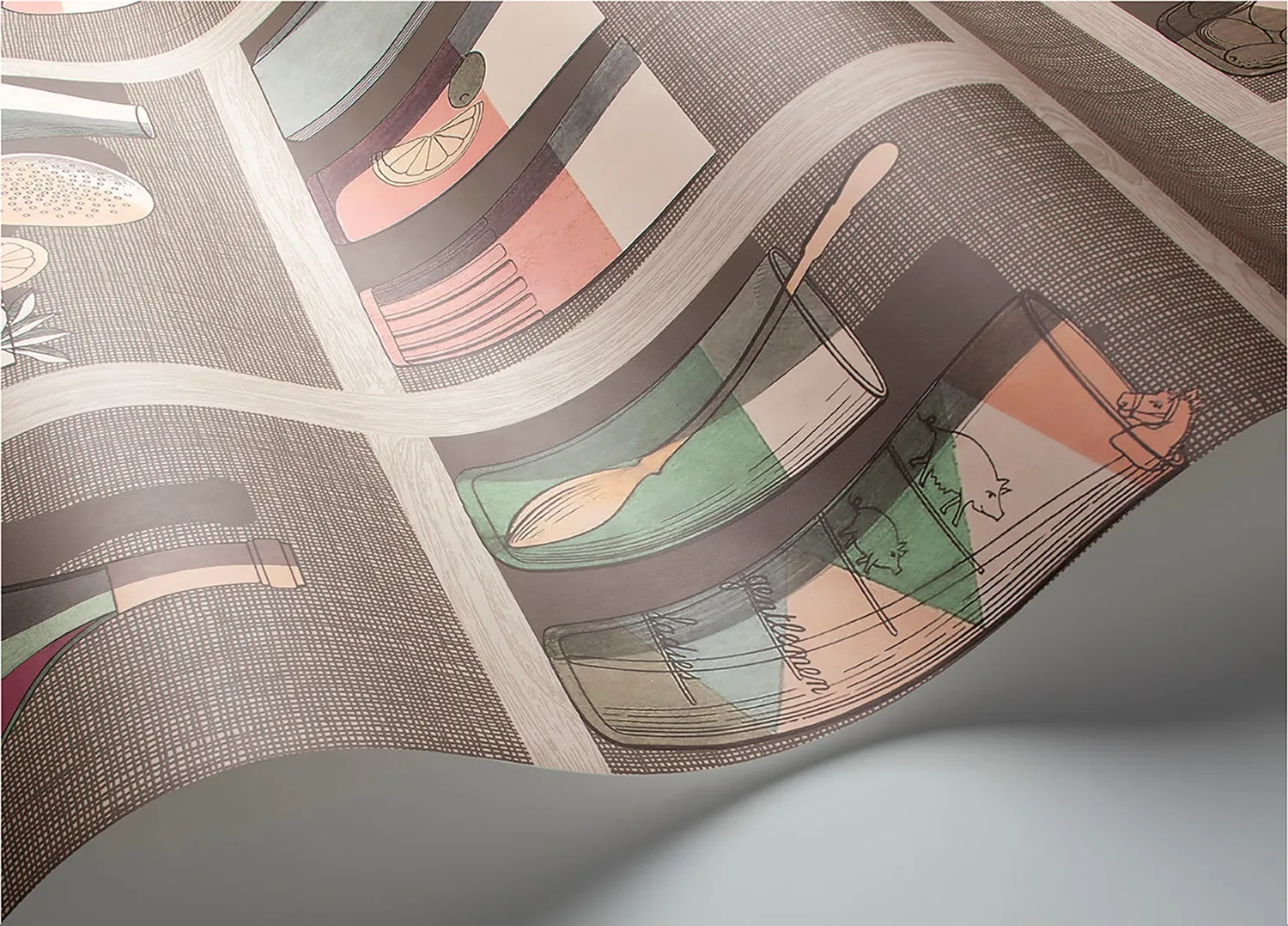 Cole & Son Cocktails Tapetenmuster Fornasetti