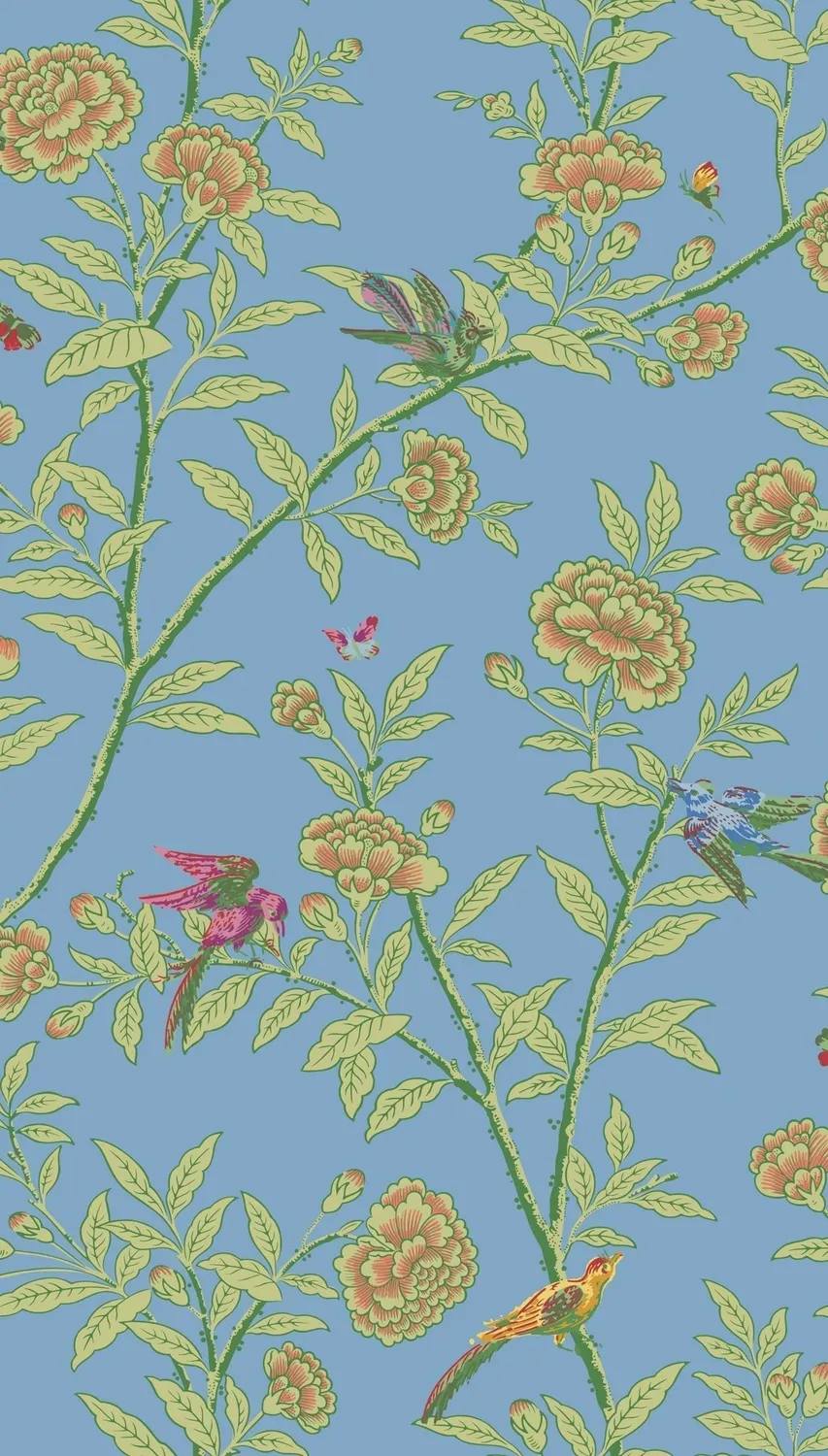 Cole&Son Roseberry with Birds Tapetenmuster