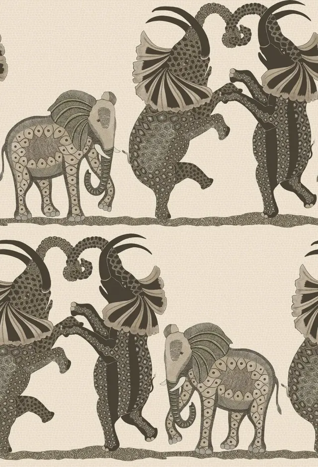 Cole & Son Safari Dance Tapetenmuster Tiermotiv