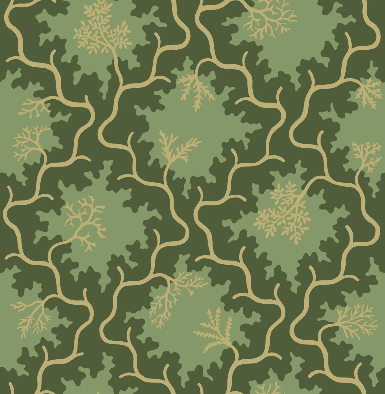 Cole&Son Moss Trellis Tapetenmuster Classics Vol II geometrisch