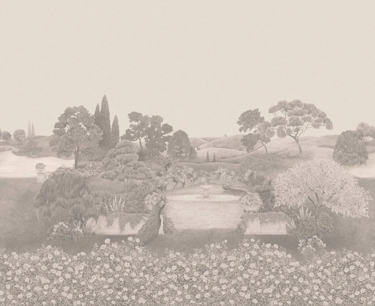 Cole & Son Idyll Panoramatapete Gartenlandschaft