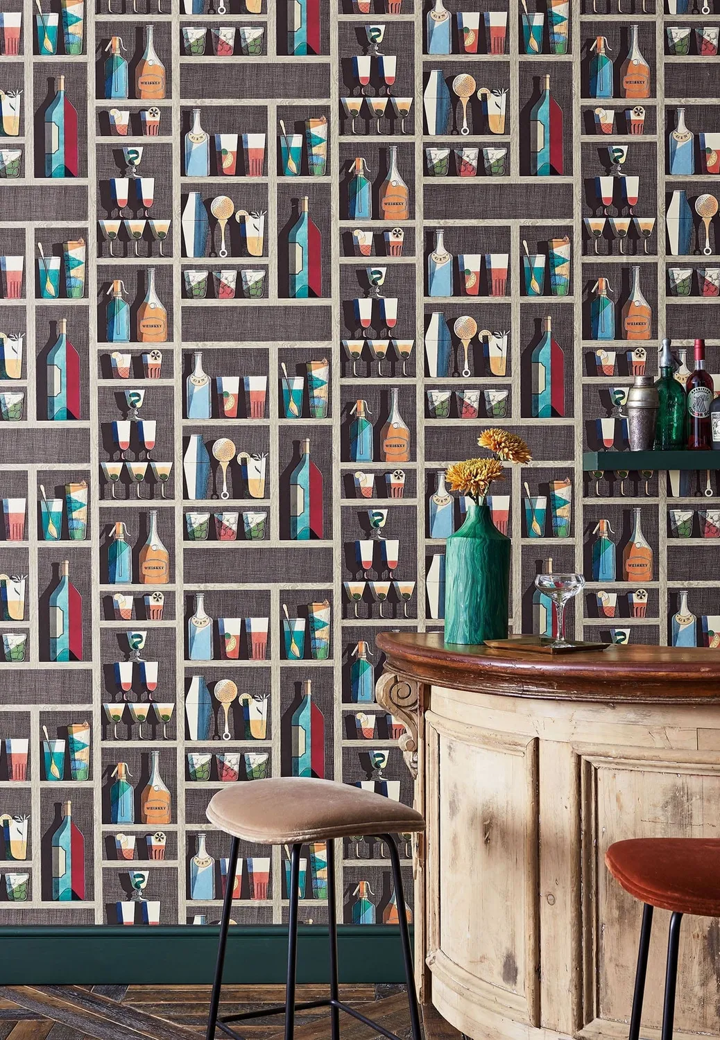 Cole & Son Cocktails Tapetenmuster Fornasetti