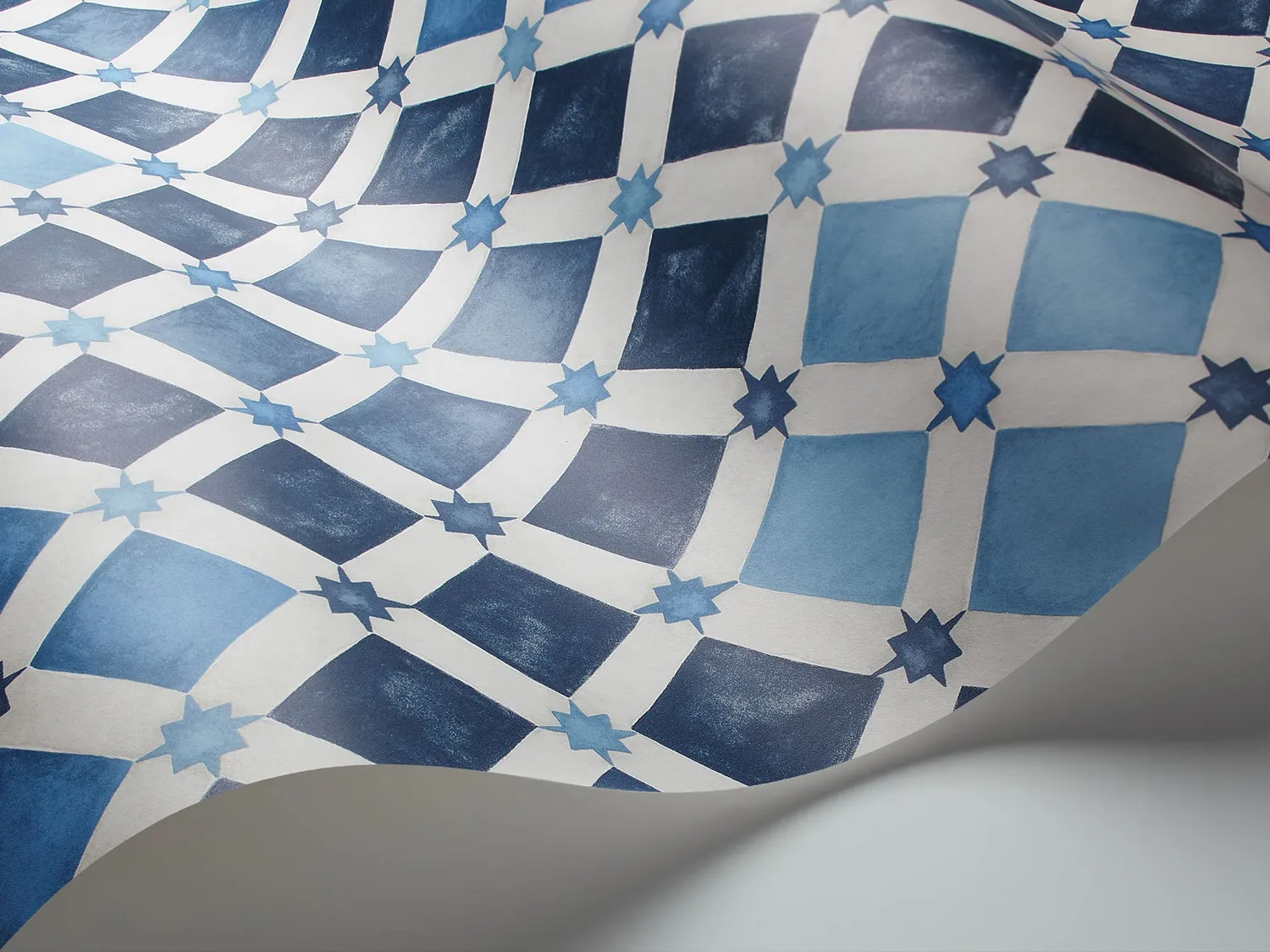 Cole&Son Zellige Tapetenprobe Fliesenmuster