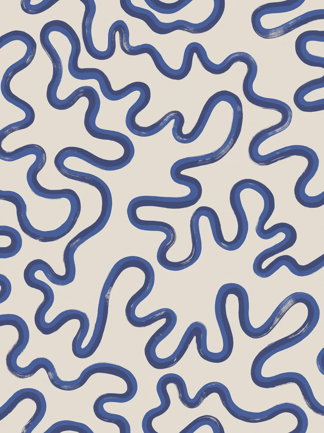 Cole&Son Rainforest Squiggle Tapetenmuster abstrakt