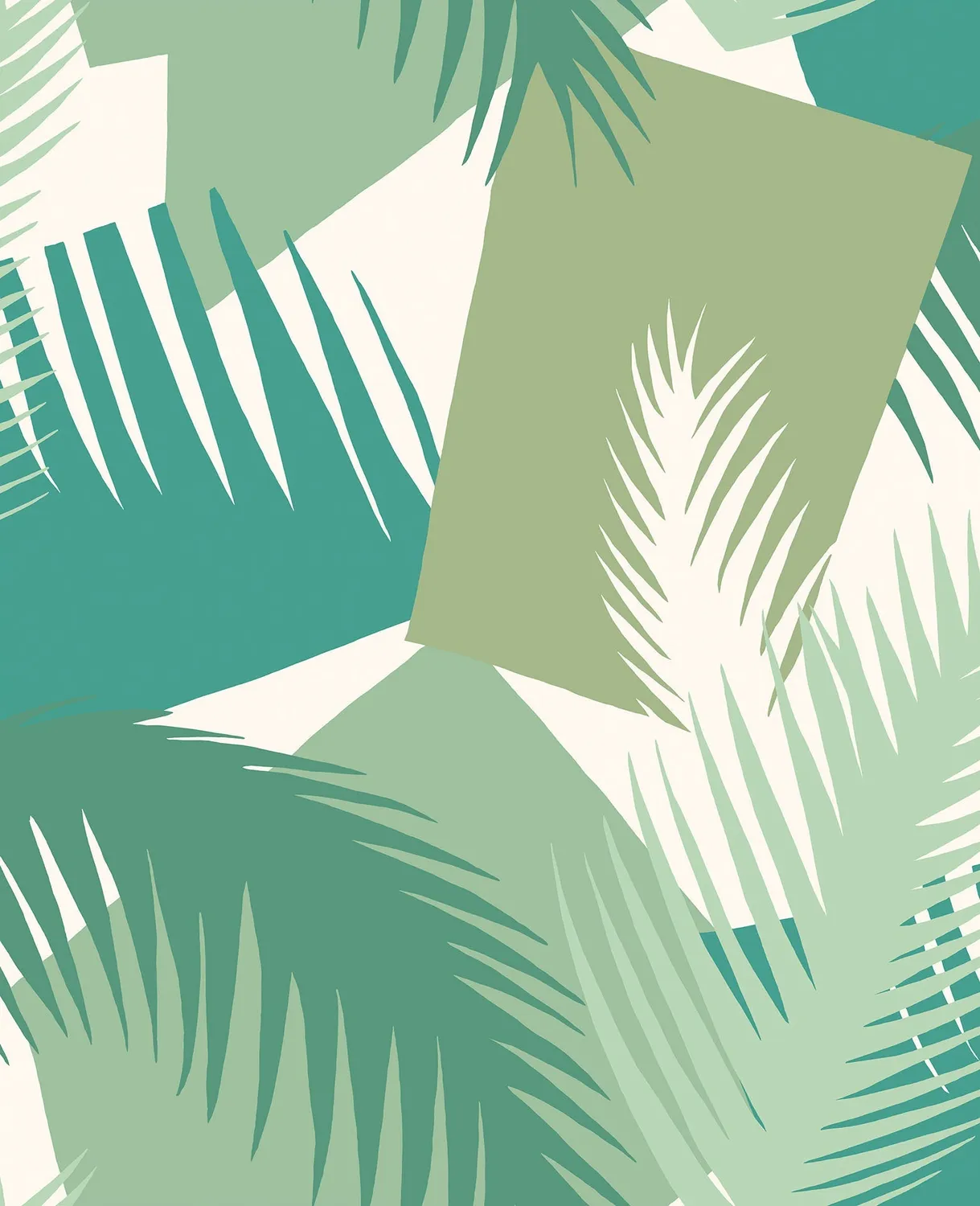 Cole & Son Deco Palm Tapete geometrisch