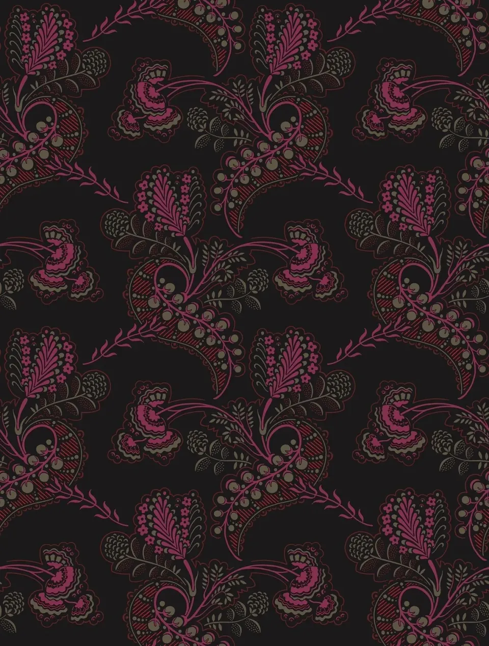 Cole&Son Hartford Tapete mit stilisierten Blütenranken