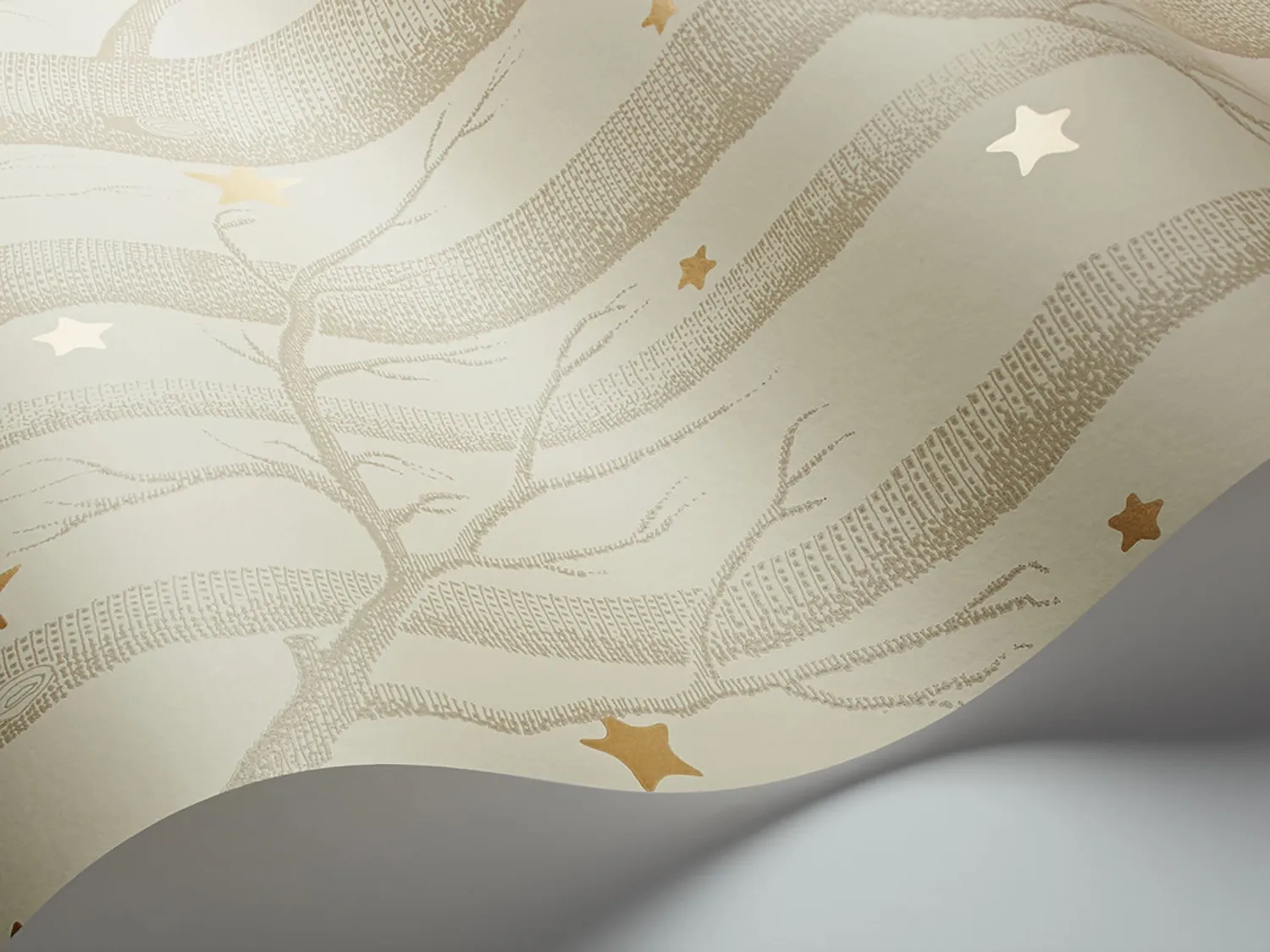 Cole&Son Woods & Stars Tapete, Waldmuster mit Sternen
