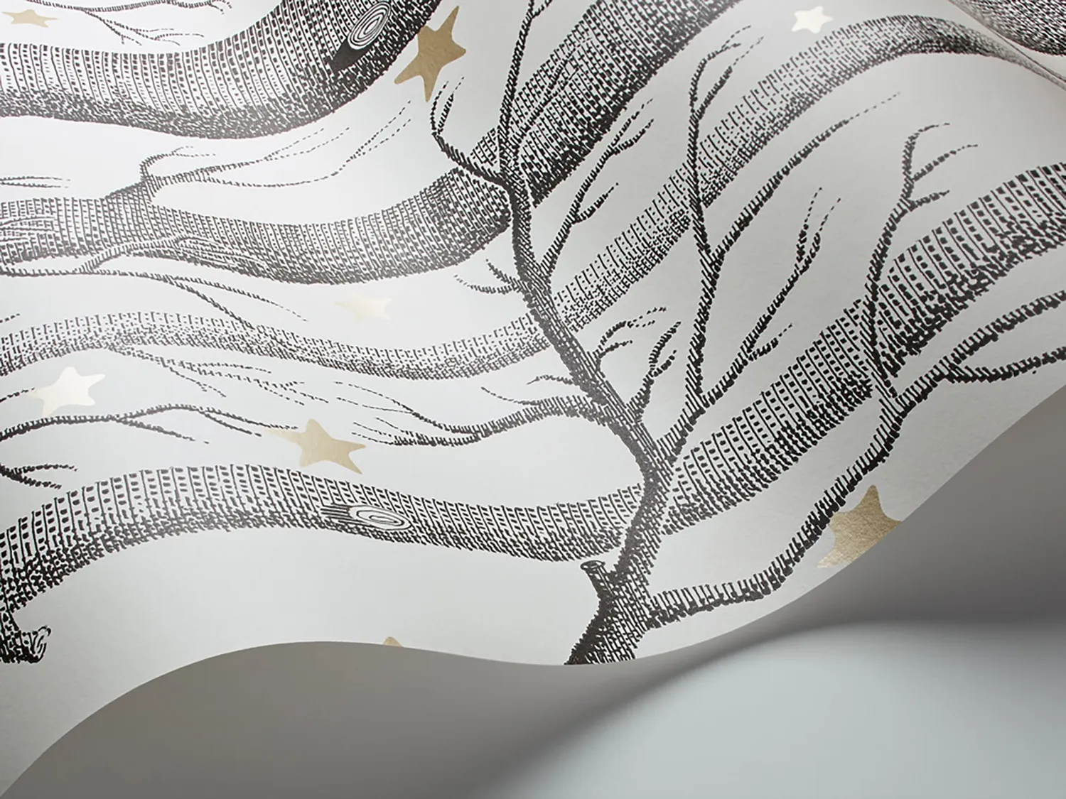 Cole&Son Woods & Stars Tapete, Waldmuster mit Sternen