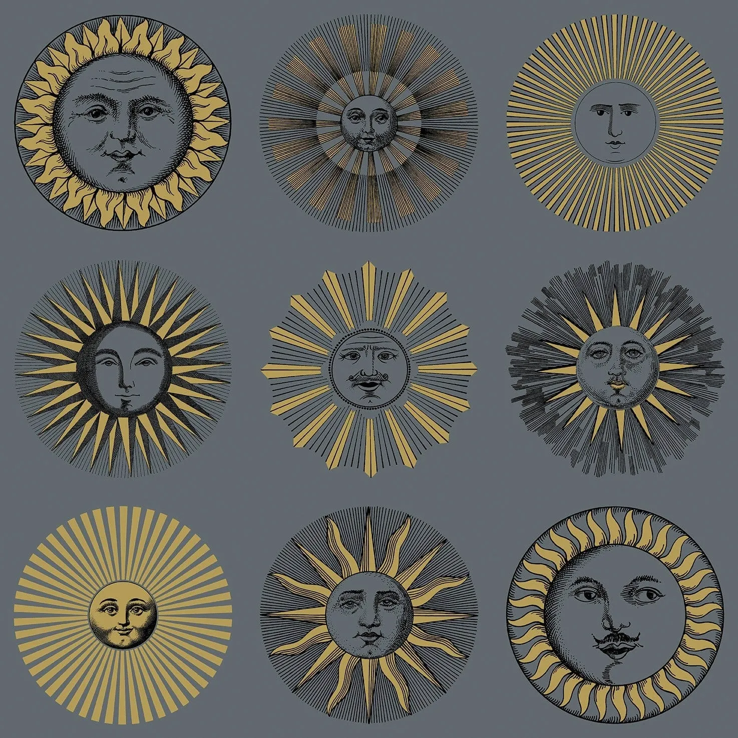 Cole & Son Senza Tempo II Soli Tapete Sonnenmuster