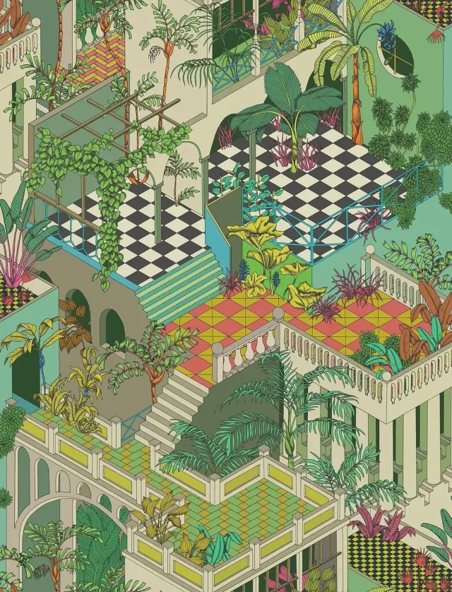 Cole & Son Miami Tapete tropisch