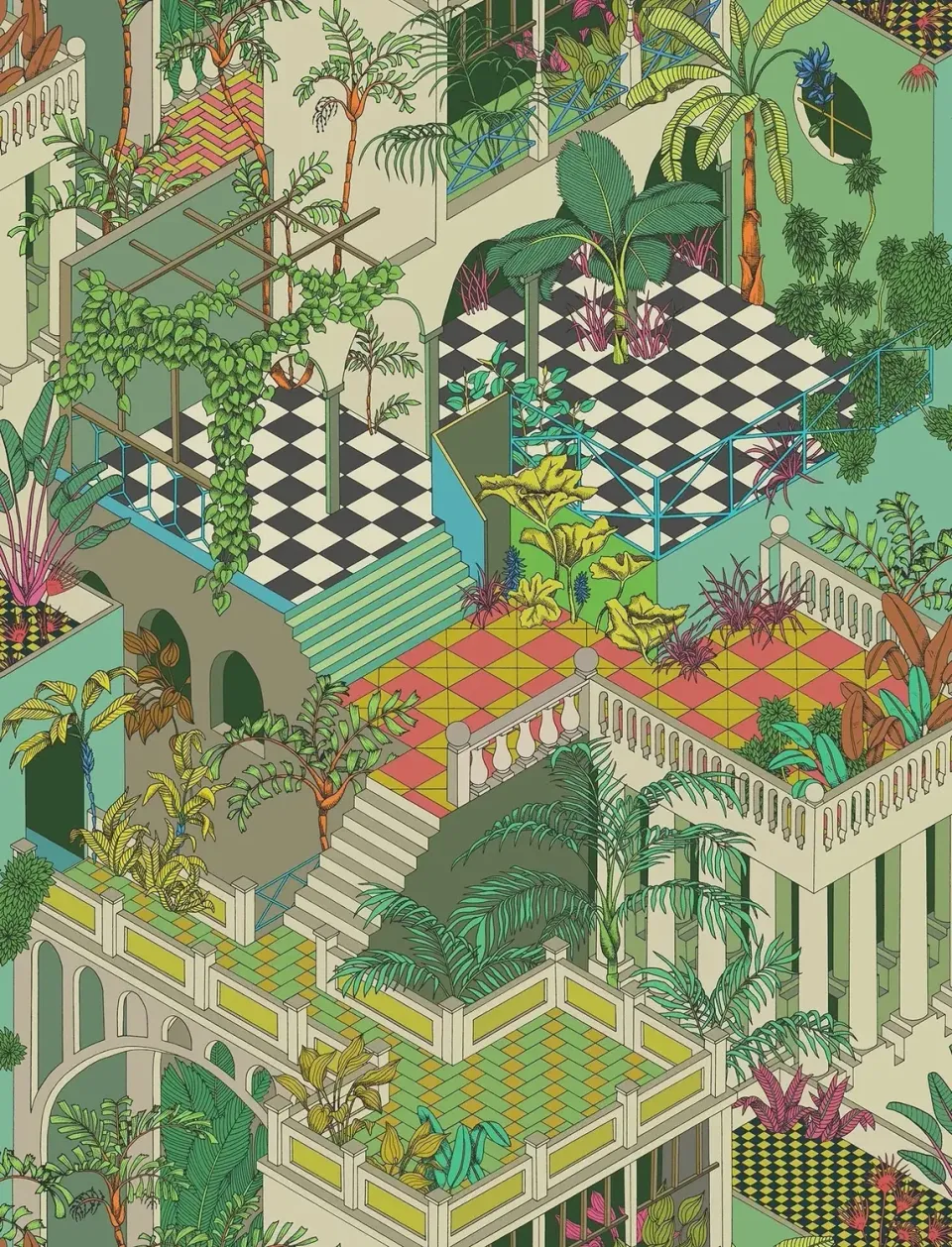 Cole&Son Miami Tapetenmuster tropisch