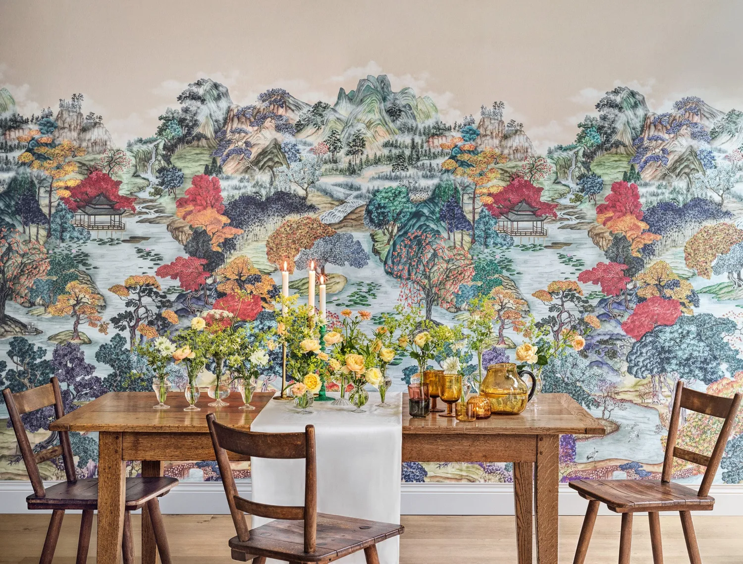 Cole & Son Pavilion Wandpanel 210x350 Japan-Garten