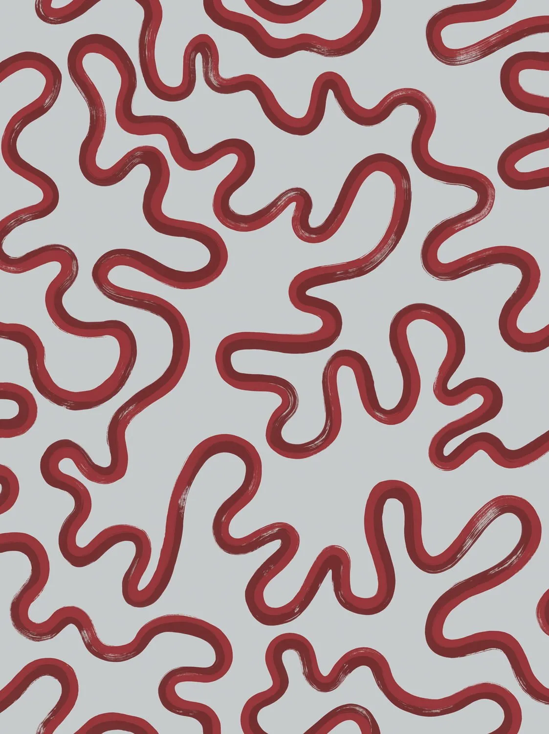Cole&Son Rainforest Squiggle Tapetenmuster abstrakt