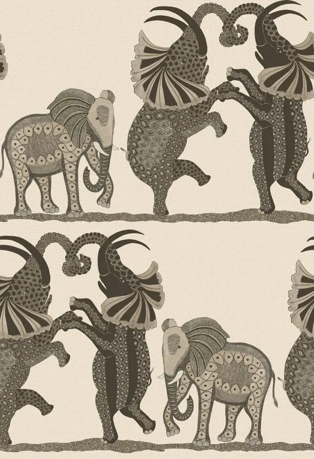 Cole&Son Safari Dance Tapete Elefantenmotiv
