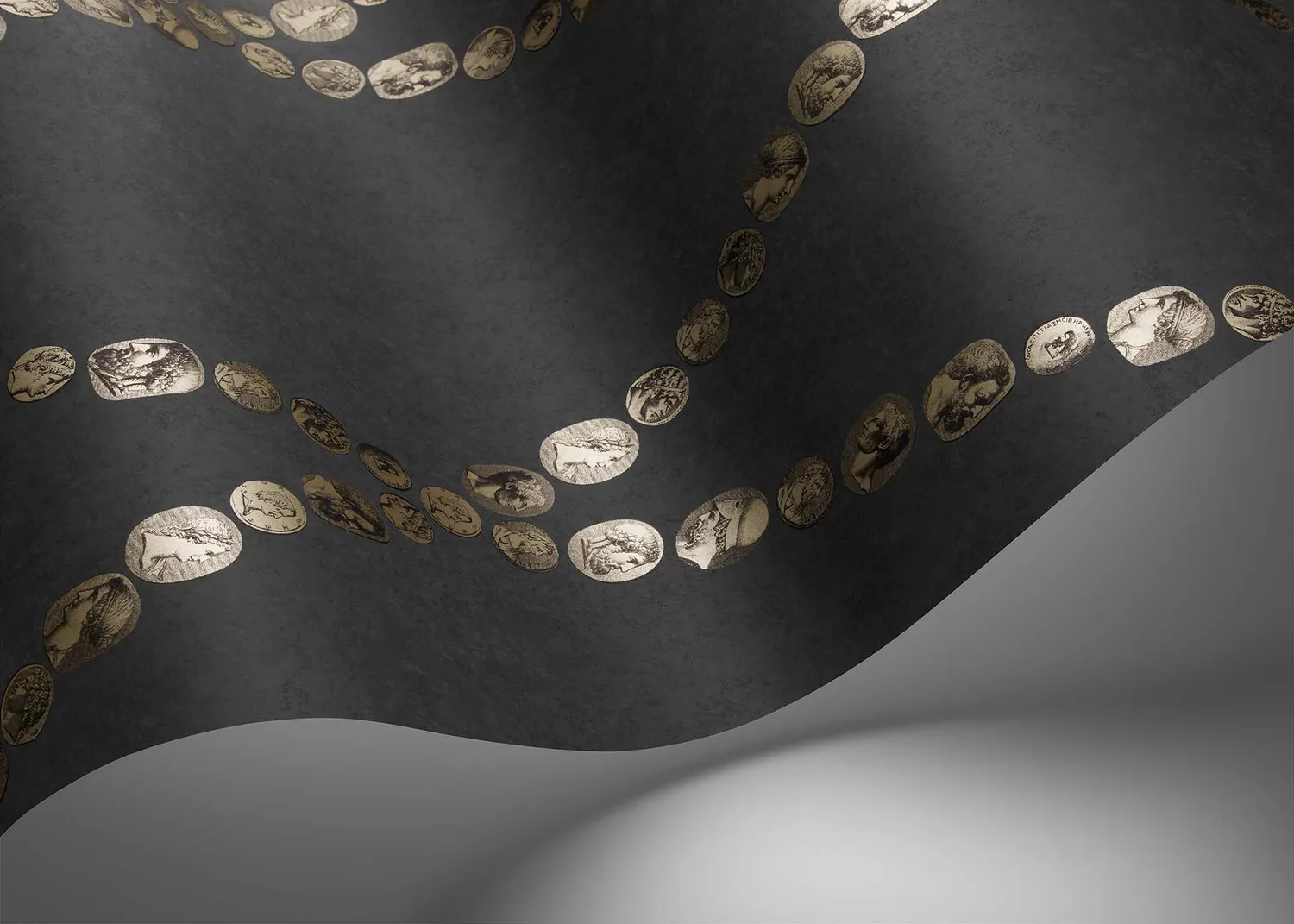Cole & Son Fornasetti Cammei Tapetenmuster Kameen