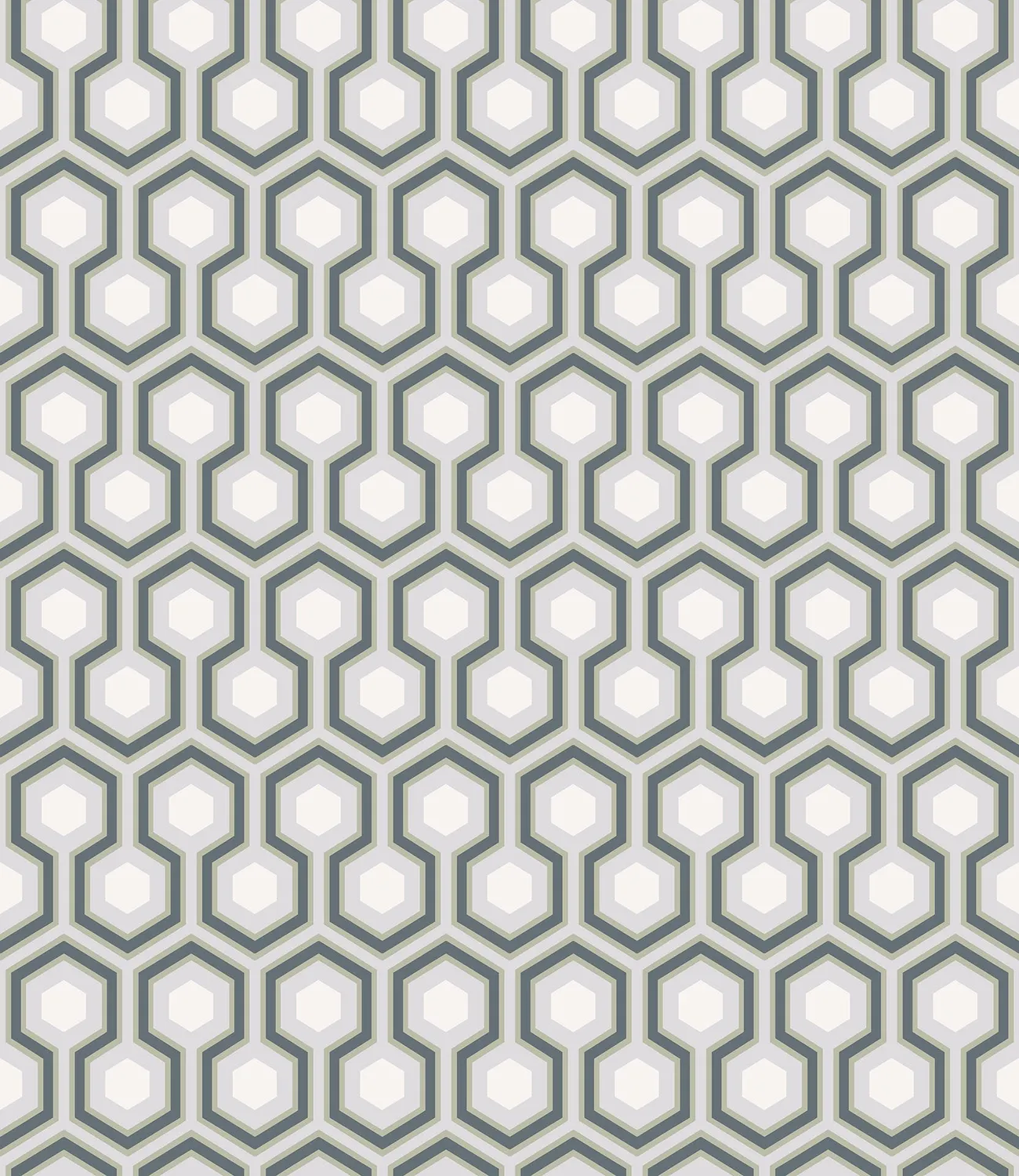 Cole & Son Hicks' Hexagon Tapete geometrisch