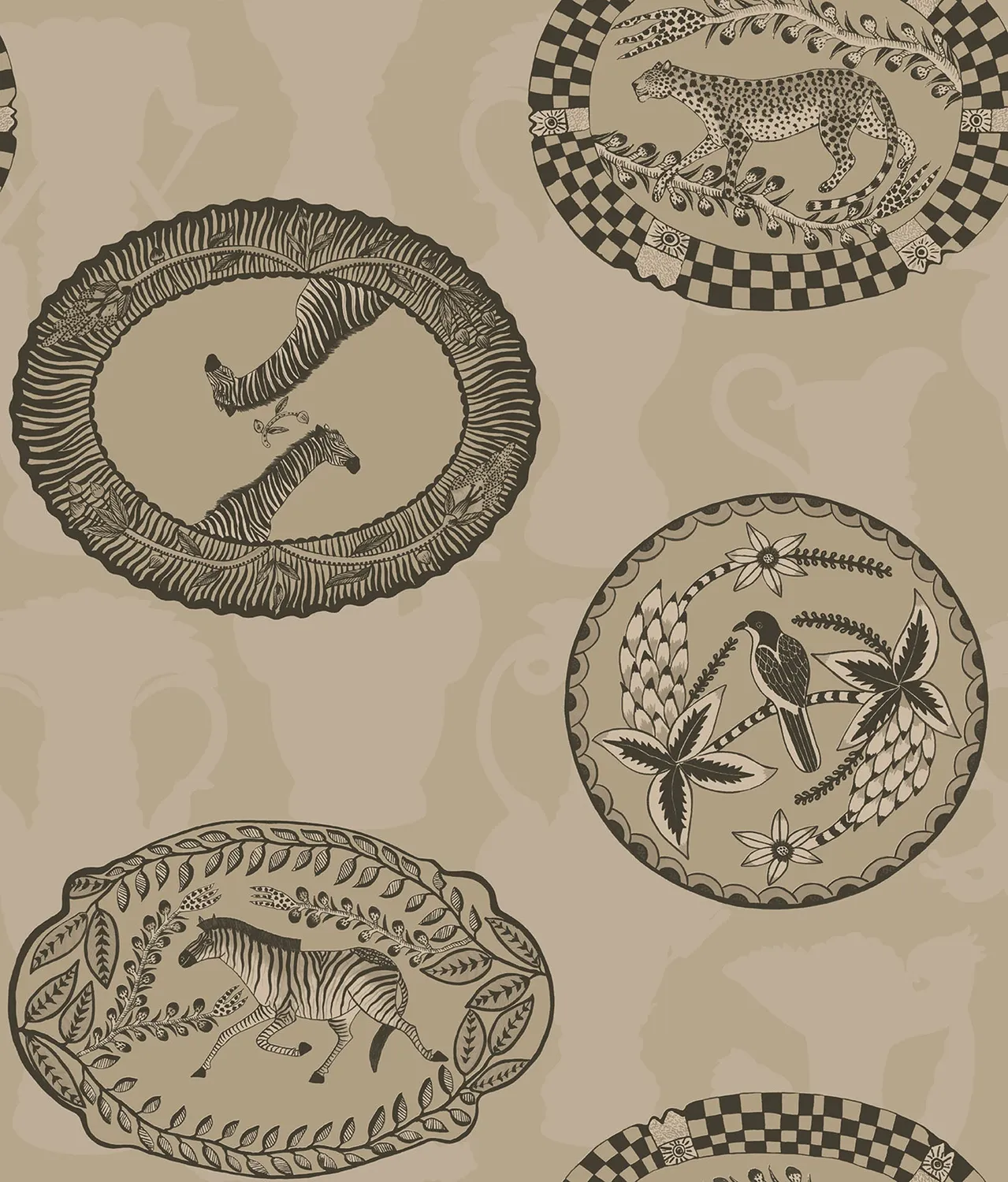Cole & Son Matrinah Tapetenmuster Tierornament
