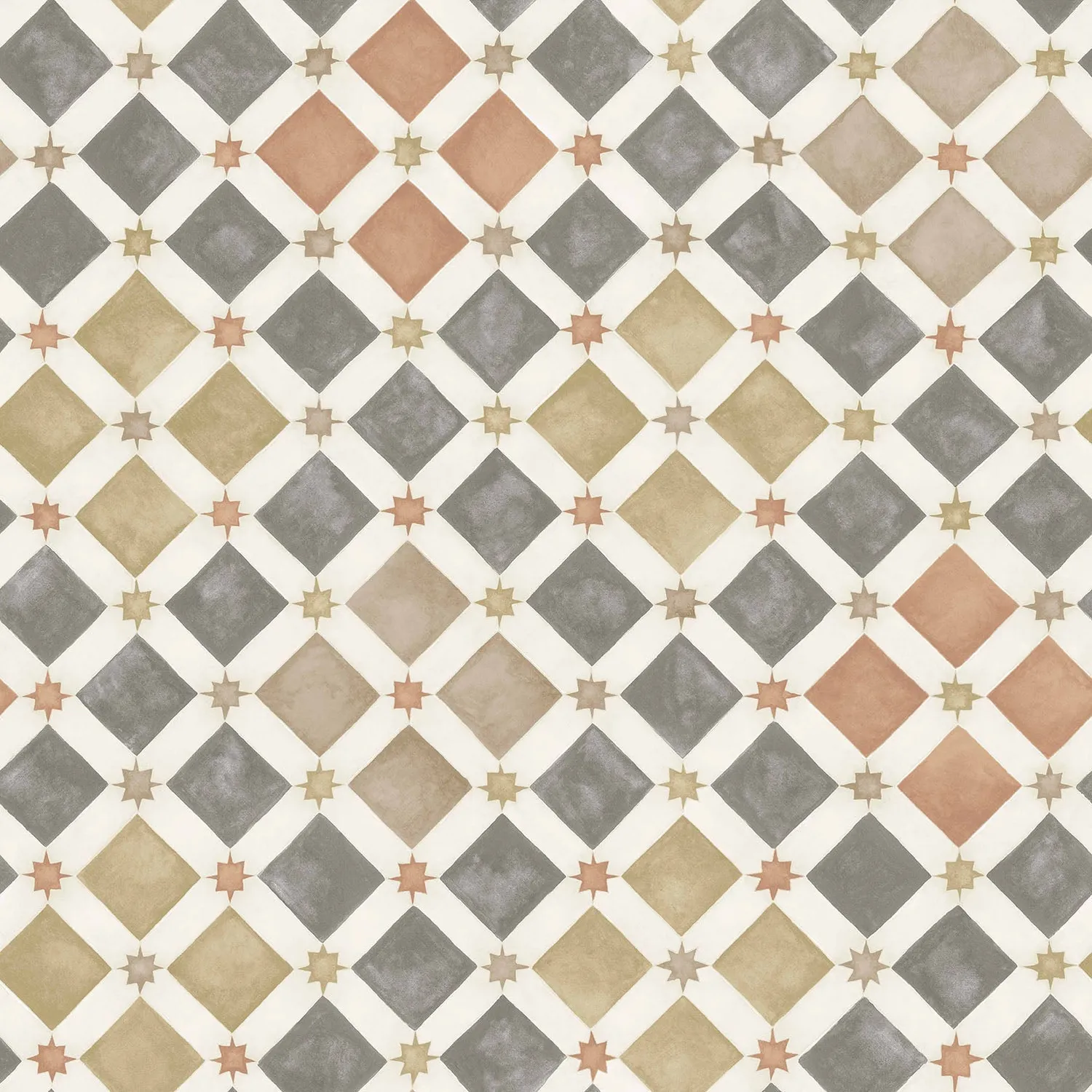Cole&Son Zellige Tapetenprobe Fliesenmuster
