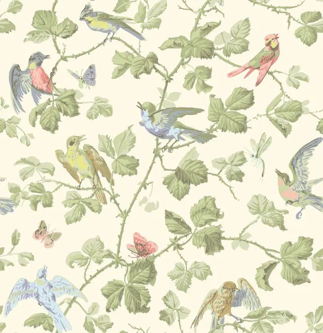 Cole&Son Winter Birds Tapete mit Vogel-Motiv
