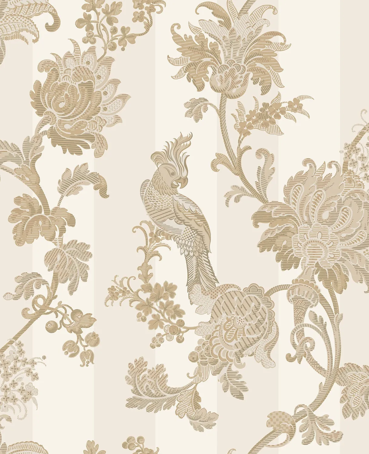 Cole & Son Zerzura Tapete mit Kakadu-Blütenmuster