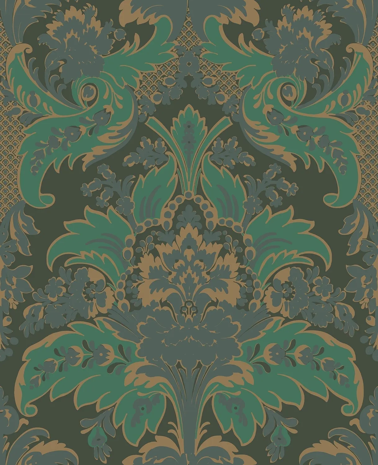 Cole&Son Albemarle Aldwych Tapetenmuster Rokoko-Damast