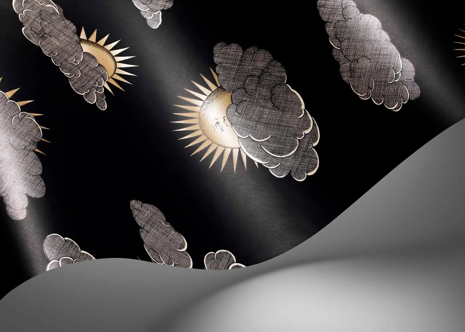 Cole&Son Senza Tempo Soli e Nuvole Tapetenmuster Sonne