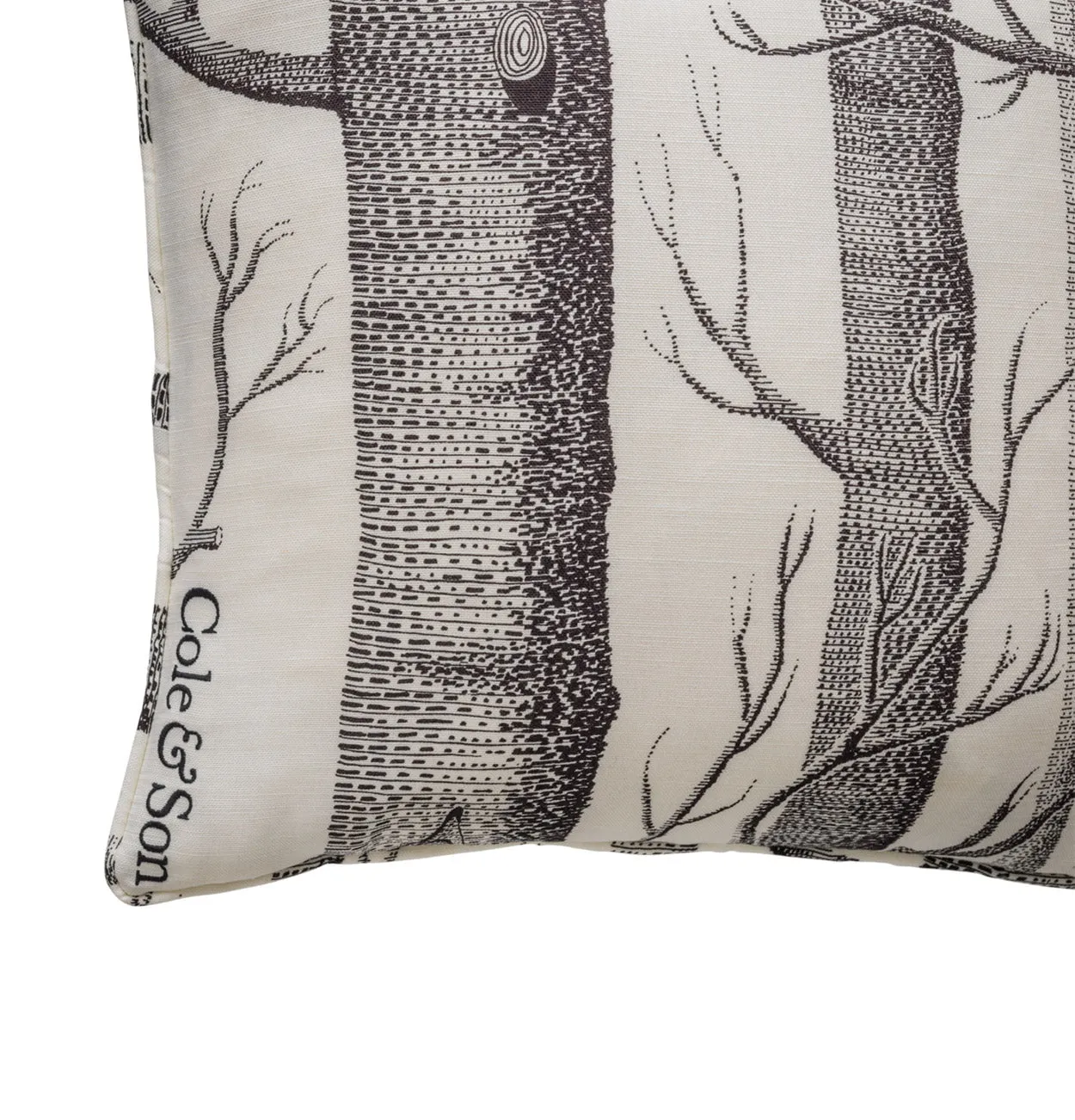 Cole & Son Woods Leinen-Union-Kissen Waldmotiv