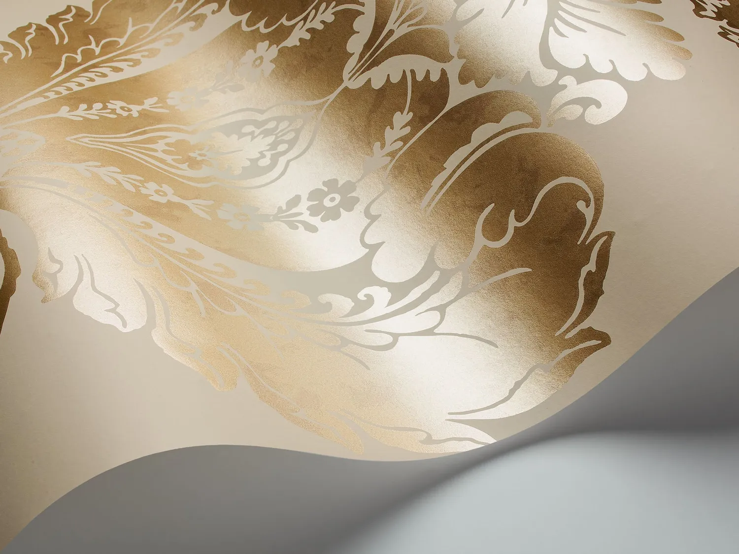 Cole & Son Albemarle Baudelaire Tapetenmuster Metallic-Damast