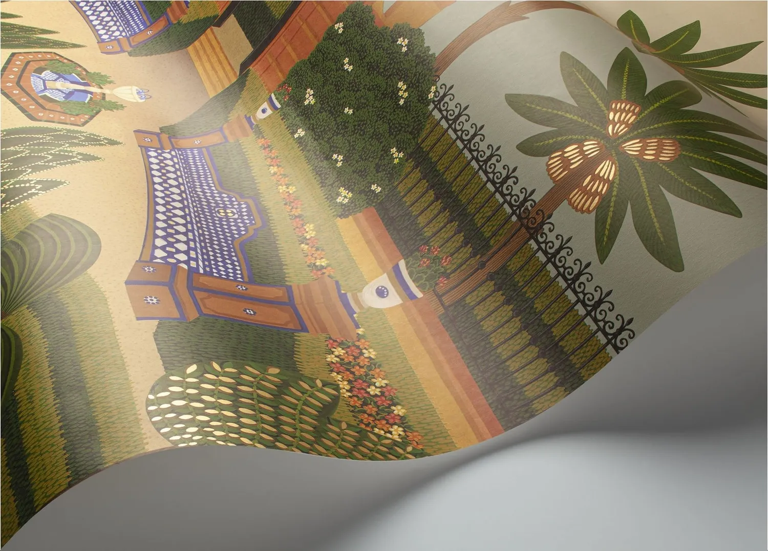 Cole & Son Alcazar Gardens Tapete Gartenmotiv