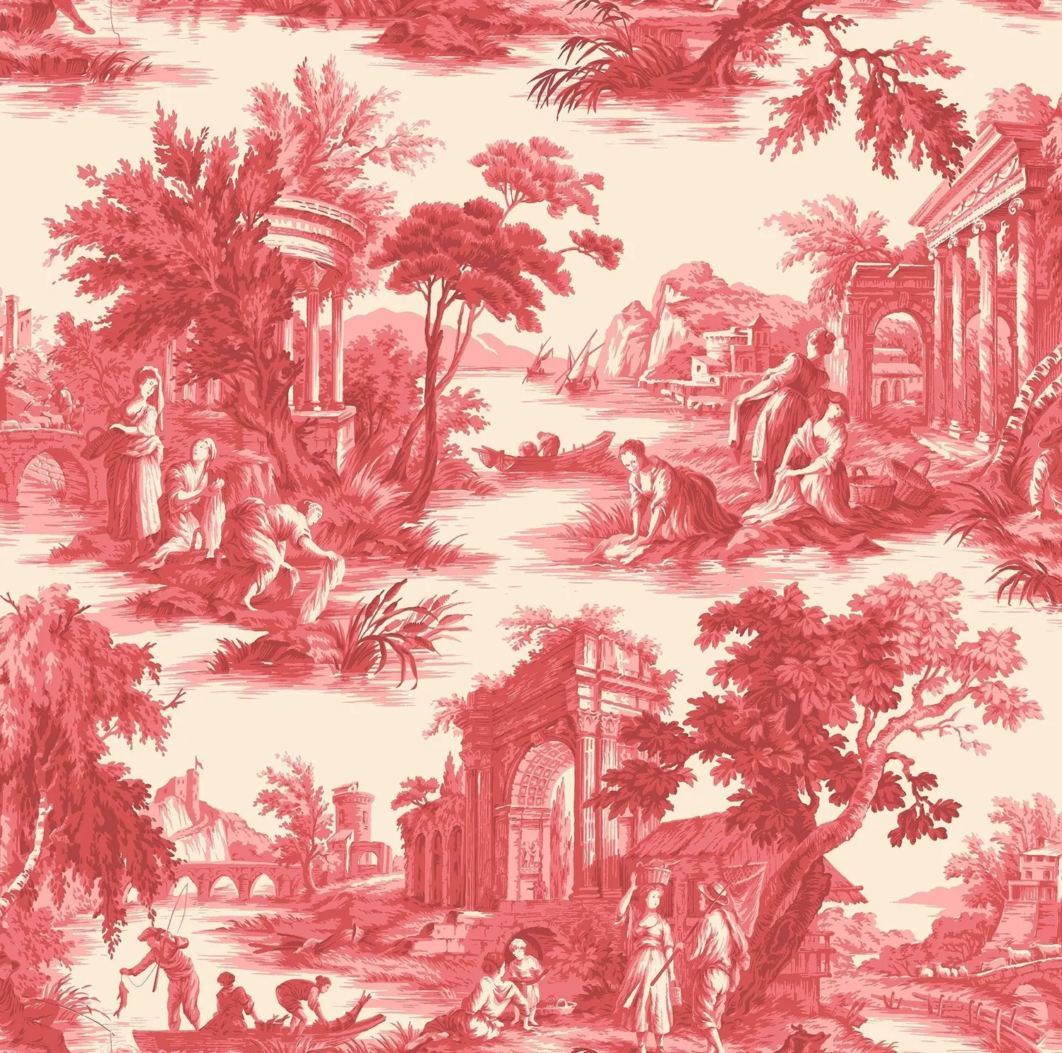 Cole&Son Villandry Tapete, Toile de Jouy