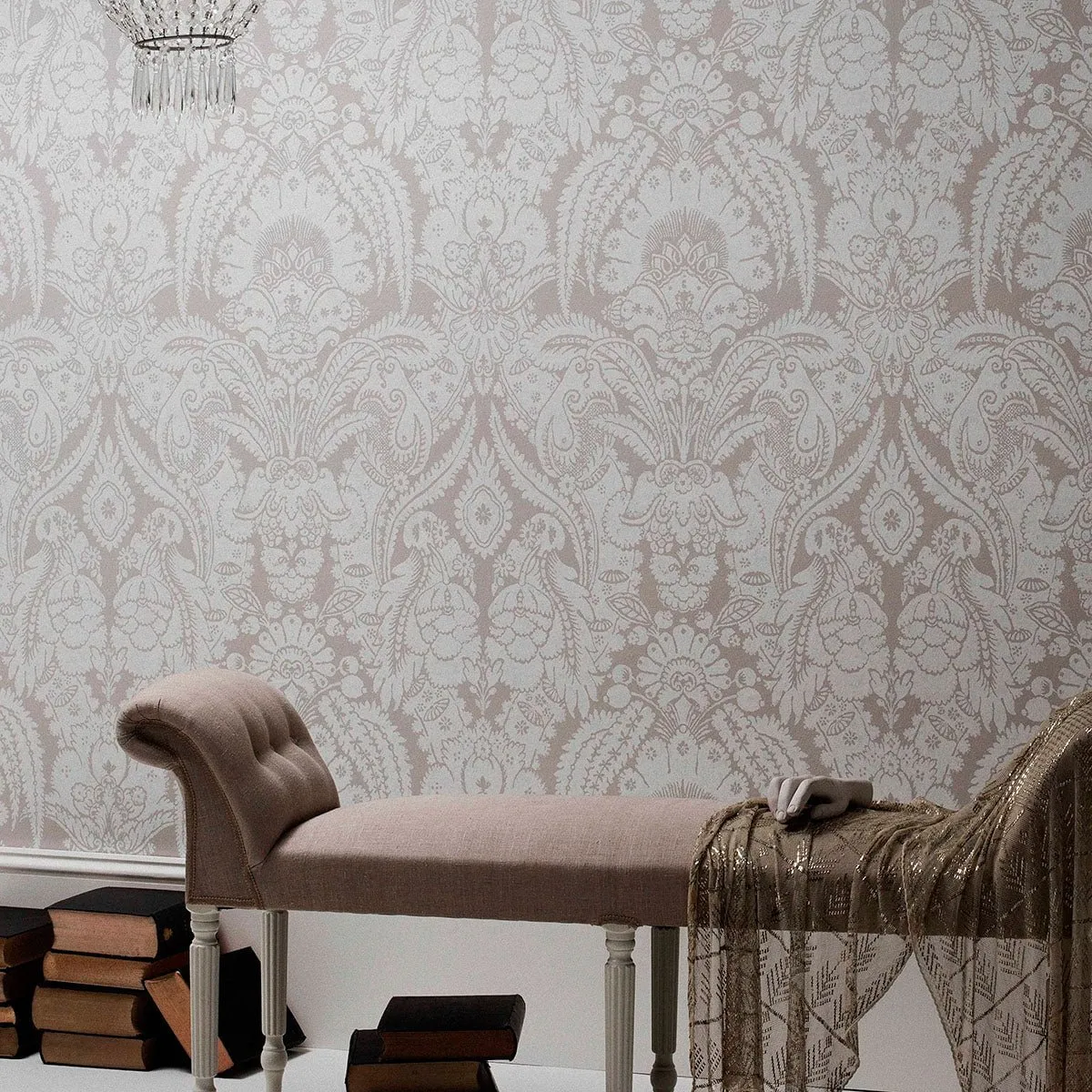 Cole & Son Chatterton Tapete Damastmuster